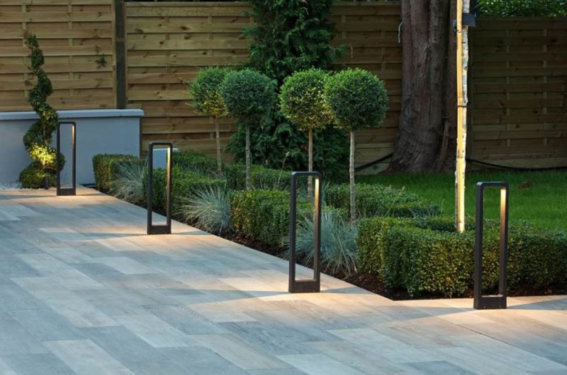 Be stylish with mini lamp posts Napier Bolard in Textured Black from Astro Lighting